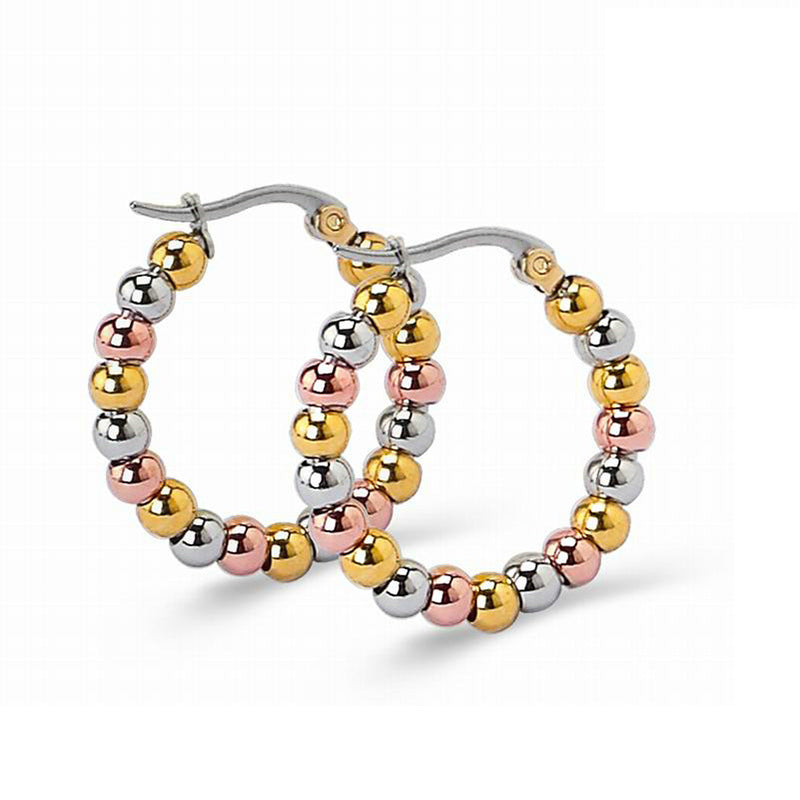 Wholesale Titanium Steel Stainless Steel Color Earrings